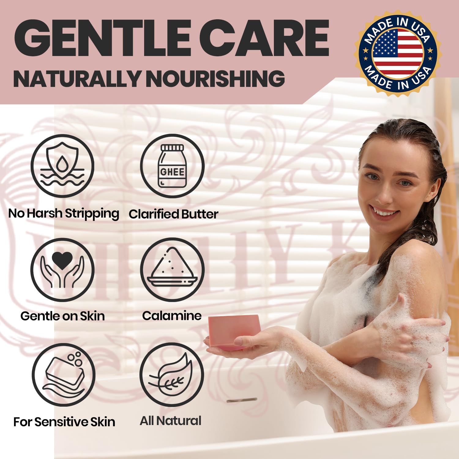 Women's shaving guide with safety razor and tallow shaving soap