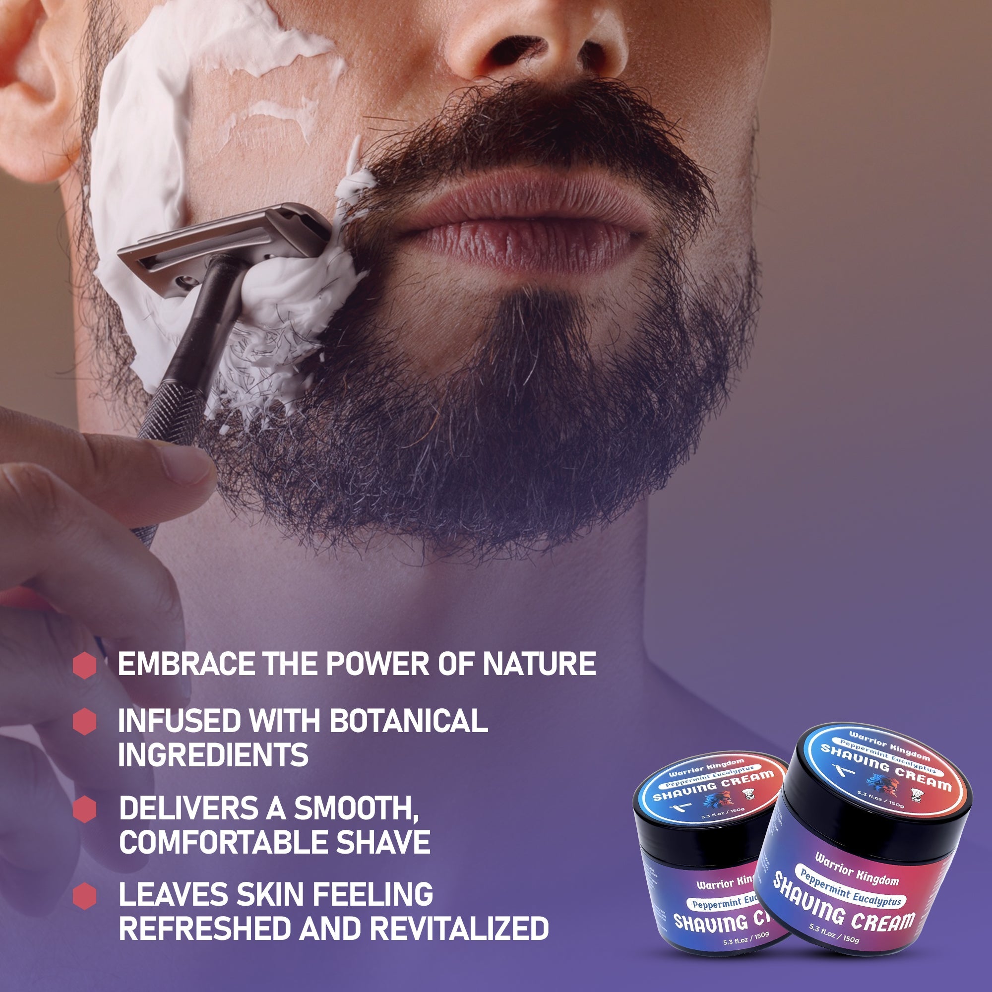 Beard grooming routine with beard oil comb and brush