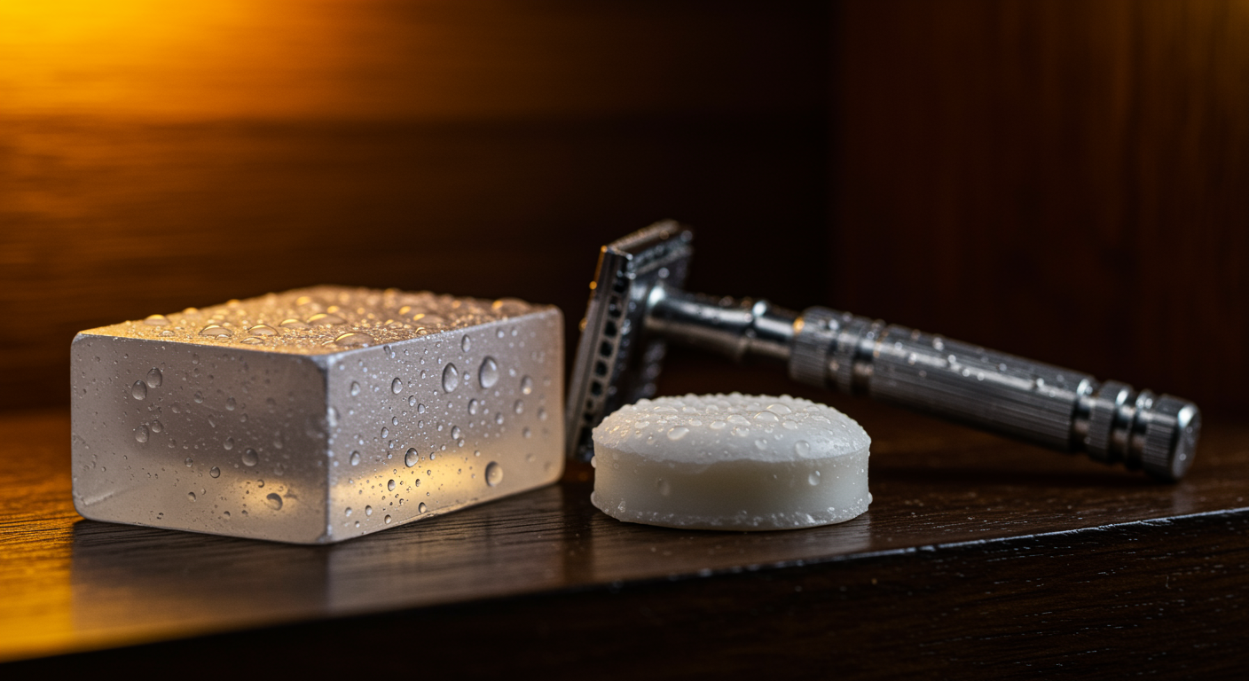 styptic pencil and alum block — post-shave bleeding and astringent care