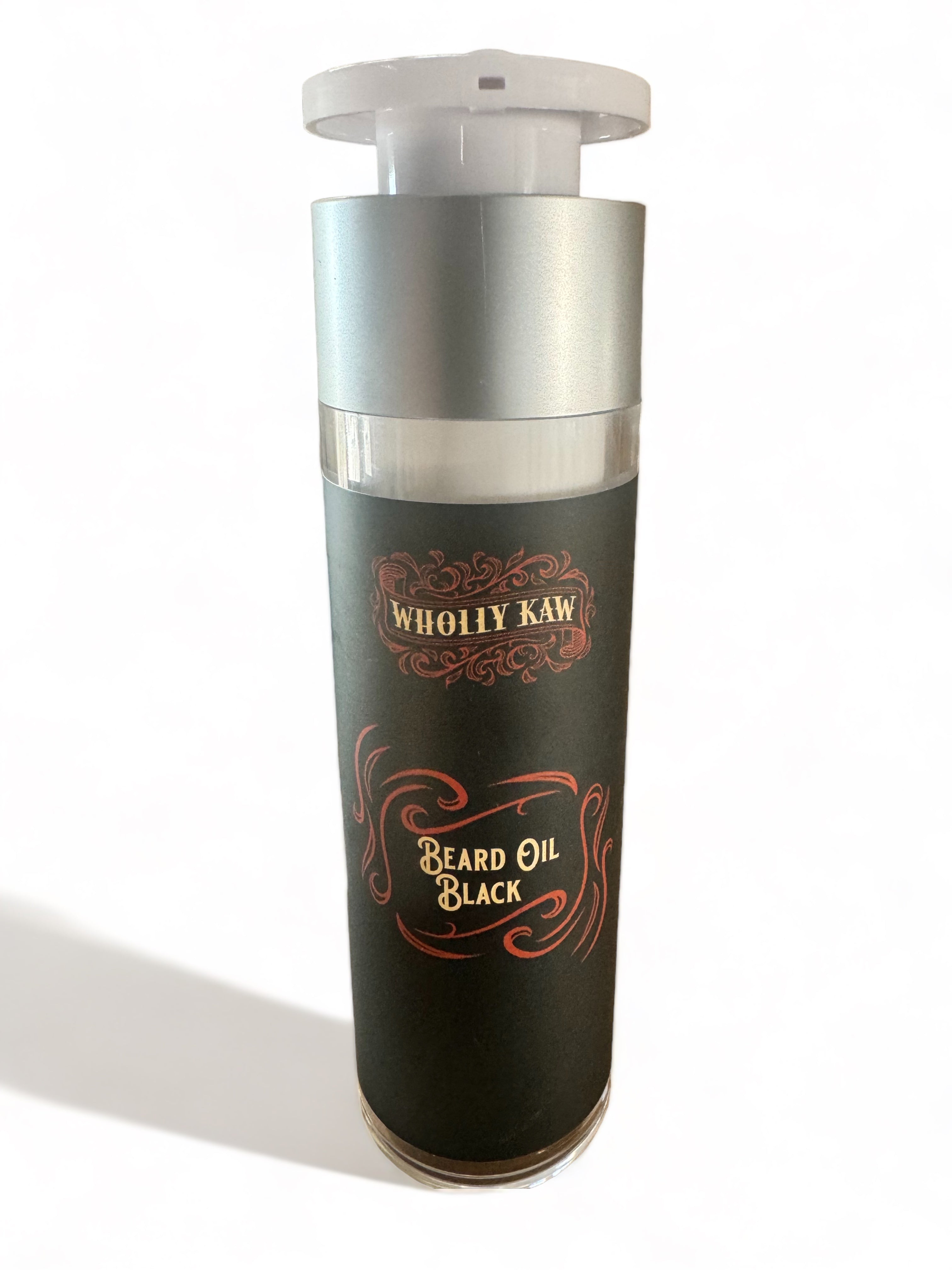 Beard Oil - Black with virgin organic Argan Oil