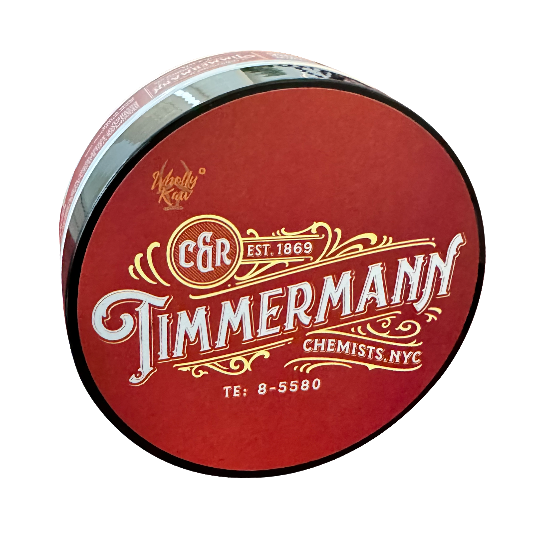 1869 Container Label Timmermann Red Label 1869 Shaving Soap | WhollyKaw